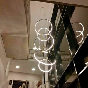 Závěsné LED svítidlo s.luce Ring XL černé, 230 cm, stmívatelné small 14
