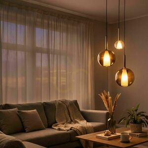 Závěsné svítidlo s.luce Belluna hnědé sklo kov E14 14 cm 9 Závěsné svítidlo s.luce Belluna hnědé sklo kov E14 14 cm small 9