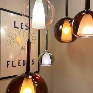 Závěsné svítidlo s.luce Belluna hnědé sklo, kov, E27, Ø24 cm 12 Závěsné svítidlo s.luce Belluna hnědé sklo, kov, E27, Ø24 cm small 12