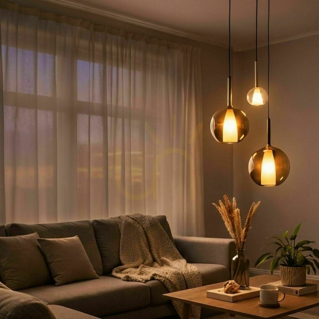 Zobrazit Závěsné svítidlo s.luce Belluna hnědé sklo, kov, E27, Ø24 cm Závěsné svítidlo s.luce Belluna hnědé sklo, kov, E27, Ø24 cm