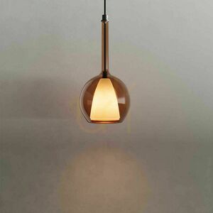 Závěsné svítidlo s.luce Belluna hnědé sklo, E27, 24 cm small 14