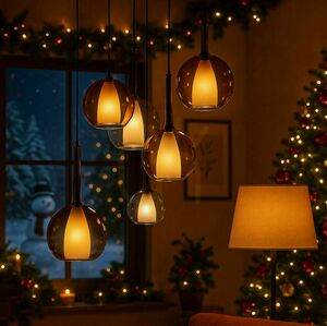 Závěsné svítidlo s.luce Belluna hnědé sklo, E27, 24 cm small 4
