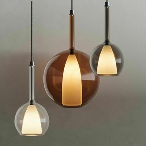 Závěsné svítidlo s.luce Belluna hnědé sklo, E27, 24 cm small 9