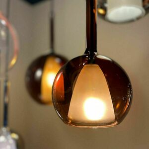Závěsné svítidlo s.luce Belluna hnědé sklo, E14, 14 cm 7 Závěsné svítidlo s.luce Belluna hnědé sklo, E14, 14 cm small 7