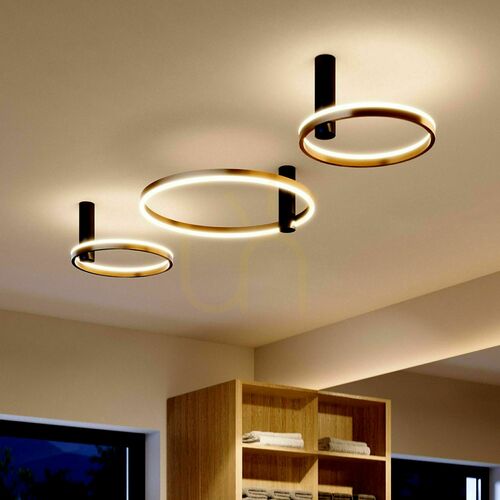 Kontrola Přisazené stropní svítidlo s.luce Ring Air LED 60 cm stříbrné
