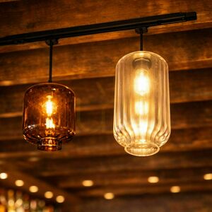 Závěsné svítidlo s.luce Velo Glass hnědé sklo E27 150 cm small 9