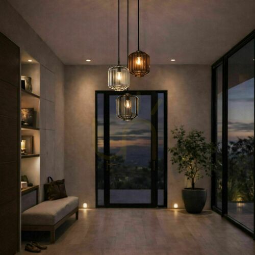 Kontrola Závěsné svítidlo s.luce Velo sklo hnědé E27 18 cm