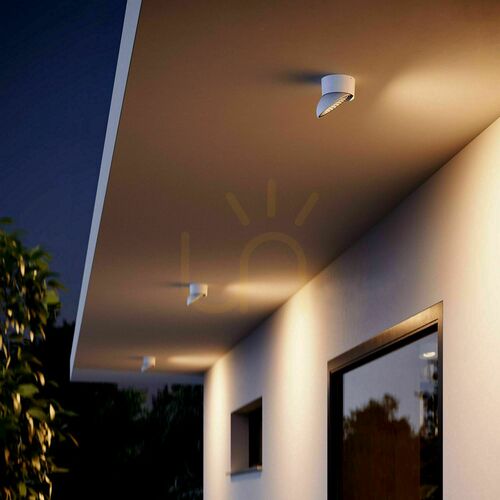 Kontrola Venkovní stropní LED svítidlo s.luce Santa Out černé IP65 otočné