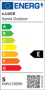 Venkovní stropní LED svítidlo s.luce Santa Out bílé IP65 5 W 2700 K small 14