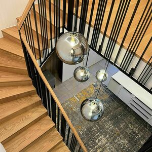 Lustr s.luce Orb skleněná koule bílý 40 cm E27 stmívatelný 12 Lustr s.luce Orb skleněná koule bílý 40 cm E27 stmívatelný small 12