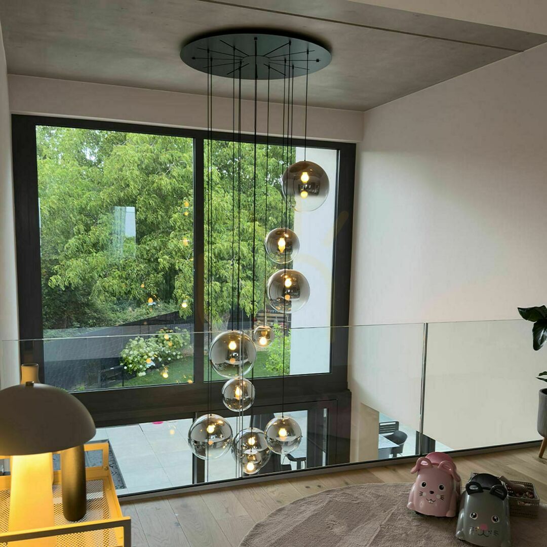 Pohled Lustr s.luce Orb skleněná koule zlatý 40 cm, stmívatelný Lustr s.luce Orb skleněná koule zlatý 40 cm, stmívatelný