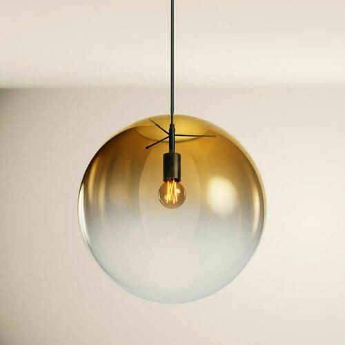 Kontrola Lustr s.luce Orb skleněná koule zlatý 50 cm