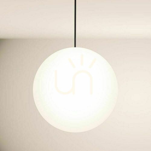 Kontrola Závěsné svítidlo s.luce Orb bílá skleněná koule 50 cm 1xE27 závěs 500 cm