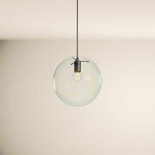 Kontrola Závěsné svítidlo s.luce Orb skleněná koule 30 cm průhledná 150 cm E27