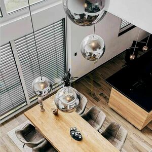 Závěsné svítidlo s.luce Orb skleněná koule 30 cm zakouřené E27 150 cm 2 Závěsné svítidlo s.luce Orb skleněná koule 30 cm zakouřené E27 150 cm small 2