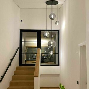 Závěsné svítidlo s.luce Orb skleněná koule 30 cm zakouřené E27 150 cm 3 Závěsné svítidlo s.luce Orb skleněná koule 30 cm zakouřené E27 150 cm small 3