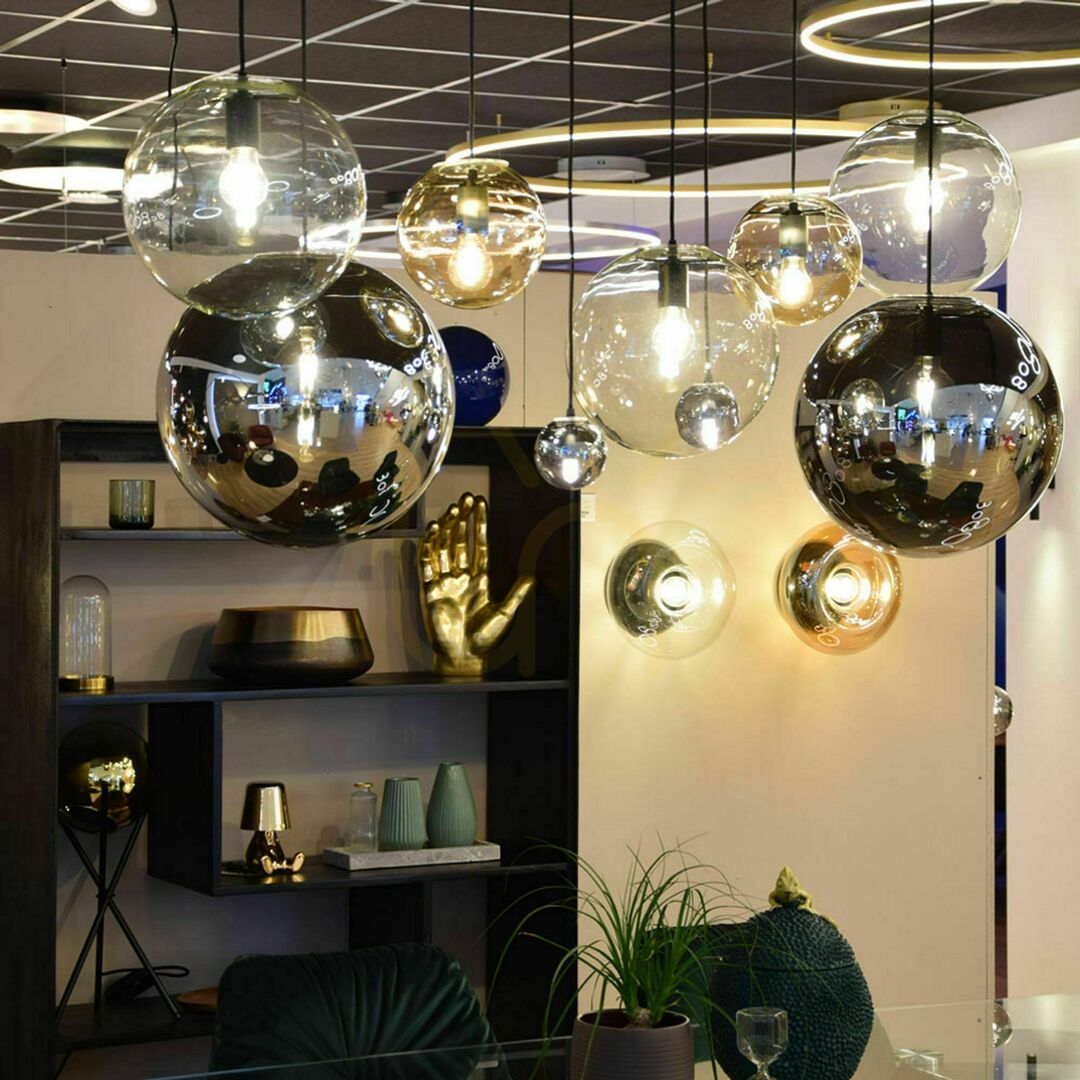 Náhled Závěsné svítidlo s.luce Orb skleněná koule 30 cm zakouřené E27 150 cm Závěsné svítidlo s.luce Orb skleněná koule 30 cm zakouřené E27 150 cm