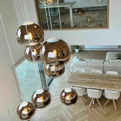 Kontrola Závěsné svítidlo s.luce Orb bílé sklo 50 cm
