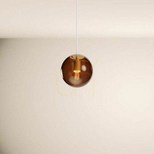 Kontrola Závěsné svítidlo s.luce Orb, hnědé sklo, E27, 500 cm