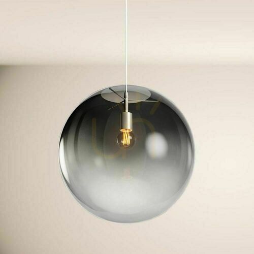 Kontrola Závěsné svítidlo s.luce Orb z kouřově gradientní skleněnou koulí 50 cm, E27, závěs 500 cm