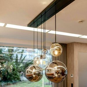 Závěsné svítidlo s.luce Orb skleněná koule kouřová 30 cm E27 3 Závěsné svítidlo s.luce Orb skleněná koule kouřová 30 cm E27 small 3
