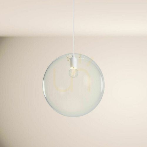 Kontrola Závěsné svítidlo s.luce Orb skleněná koule kouřová 50 cm E27