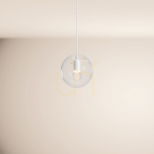 Kontrola Závěsné svítidlo s.luce Orb, čiré sklo Ø20 cm, E27, max. 40 W