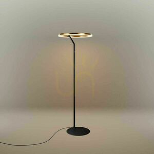 Stojací LED lampa s.luce Ring Ø 60 cm stříbrná s dotykovým stmívačem small 9