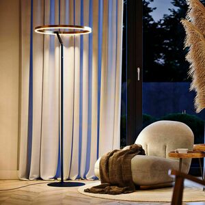 Stojací LED lampa s.luce Ring Ø 60 cm stříbrná s dotykovým stmívačem small 0