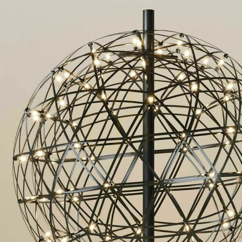 Kontrola Stojací lampa s.luce Atom Metal černá LED 208 cm dotykový stmívač
