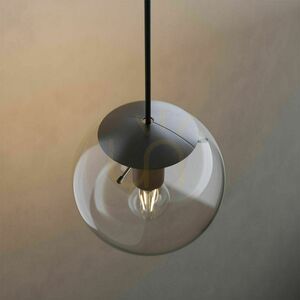 Stínítko na lampu s.luce Orb černé plastové kruhové 40 cm small 3