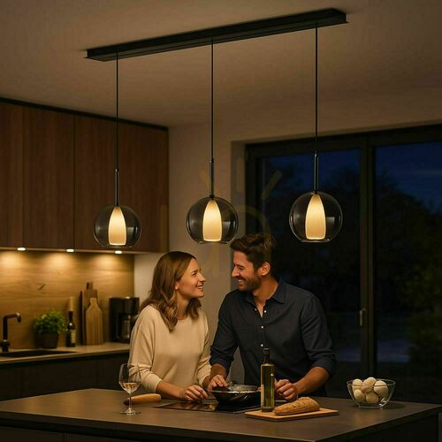 Kontrola Lustr s.luce Belluna 3x E14 sklo/kov multicolor 120 cm