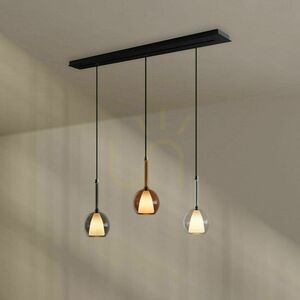 Závěsné svítidlo s.luce Belluna 3xE14 hnědé sklo, kov, 120 cm 4 Závěsné svítidlo s.luce Belluna 3xE14 hnědé sklo, kov, 120 cm small 4