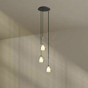 Lustr s.luce Belluna hnědý sklo/kov 3x E27 Ø 40 cm 10 Lustr s.luce Belluna hnědý sklo/kov 3x E27 Ø 40 cm small 10