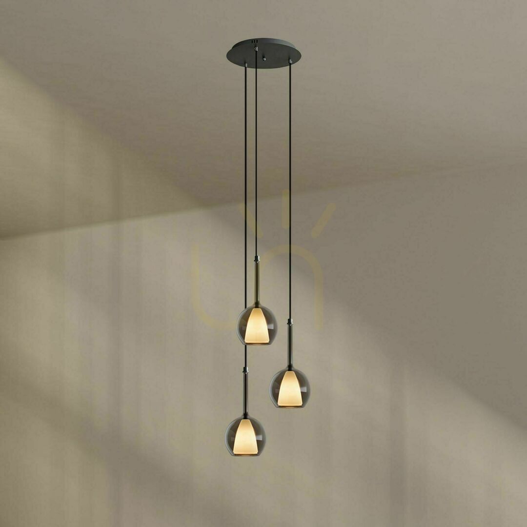 Zobrazit Lustr s.luce Belluna 3 světla sklo a kov průhledný Ø 40 cm IP20 Lustr s.luce Belluna 3 světla sklo a kov průhledný Ø 40 cm IP20