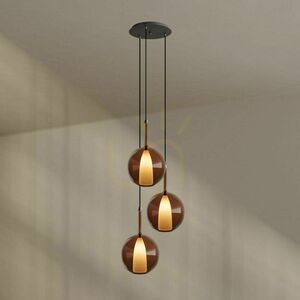 Stropní lustr s.luce Belluna 3x E14/E27 sklo kov transparentní Ø 40 cm small 12