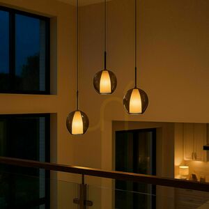 Lustr s.luce Belluna 3 světla kouřové sklo, Ø 40 cm 7 Lustr s.luce Belluna 3 světla kouřové sklo, Ø 40 cm small 7