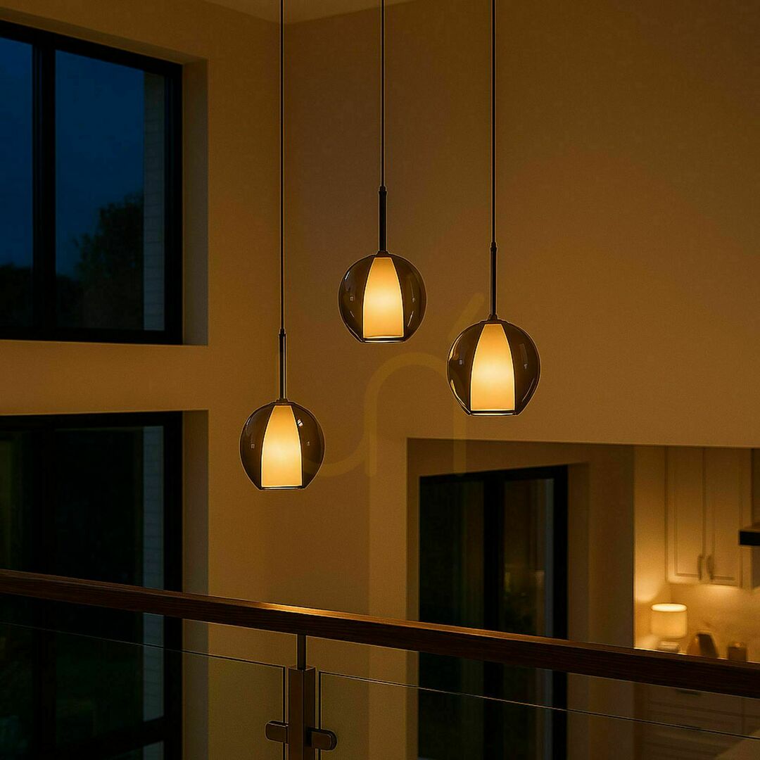 Náhled Lustr s.luce Belluna 3 světla kouřové sklo, Ø 40 cm Lustr s.luce Belluna 3 světla kouřové sklo, Ø 40 cm