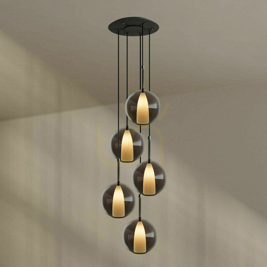 Zobrazit Lustr s.luce Belluna 5x E14/E27, vícebarevný, Ø 60 cm Lustr s.luce Belluna 5x E14/E27, vícebarevný, Ø 60 cm