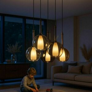 Lustr s.luce Belluna 5x E14/E27, vícebarevný, Ø 60 cm 0 Lustr s.luce Belluna 5x E14/E27, vícebarevný, Ø 60 cm small 0
