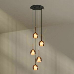 Lustr s.luce Belluna 5x E14/E27 transparentní Ø60 cm small 1