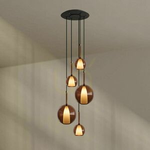 Lustr s.luce Belluna 5x E14 zakouřený sklo 60 cm 12 Lustr s.luce Belluna 5x E14 zakouřený sklo 60 cm small 12