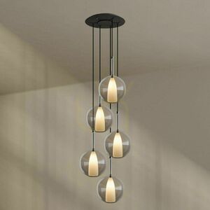 Lustr s.luce Belluna 5x E14 zakouřený sklo 60 cm 9 Lustr s.luce Belluna 5x E14 zakouřený sklo 60 cm small 9