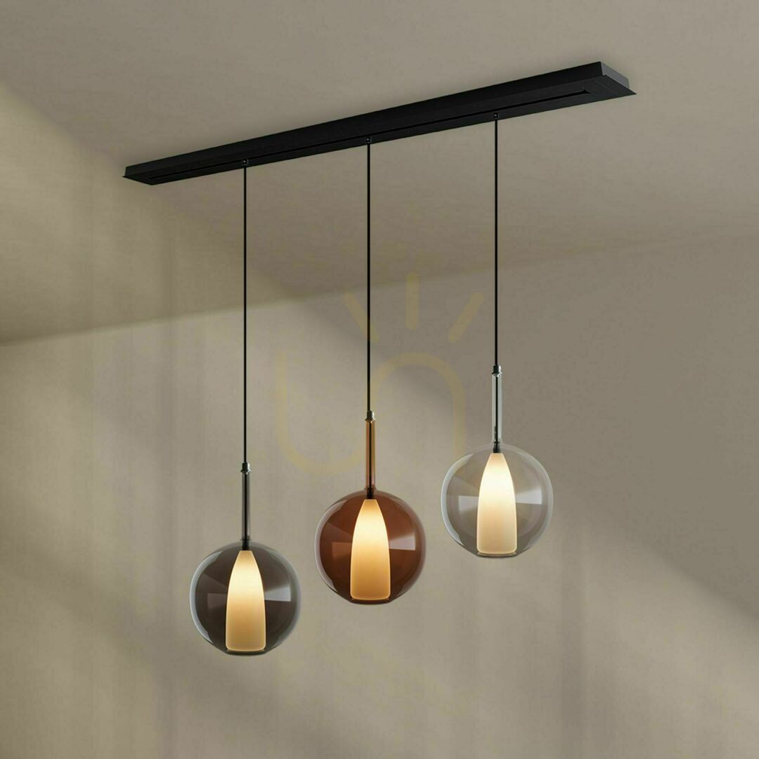 Kontrola Lustr s.luce Belluna 3 světla sklo kov vícebarevný kruhový E27 stmívatelný Lustr s.luce Belluna 3 světla sklo kov vícebarevný kruhový E27 stmívatelný