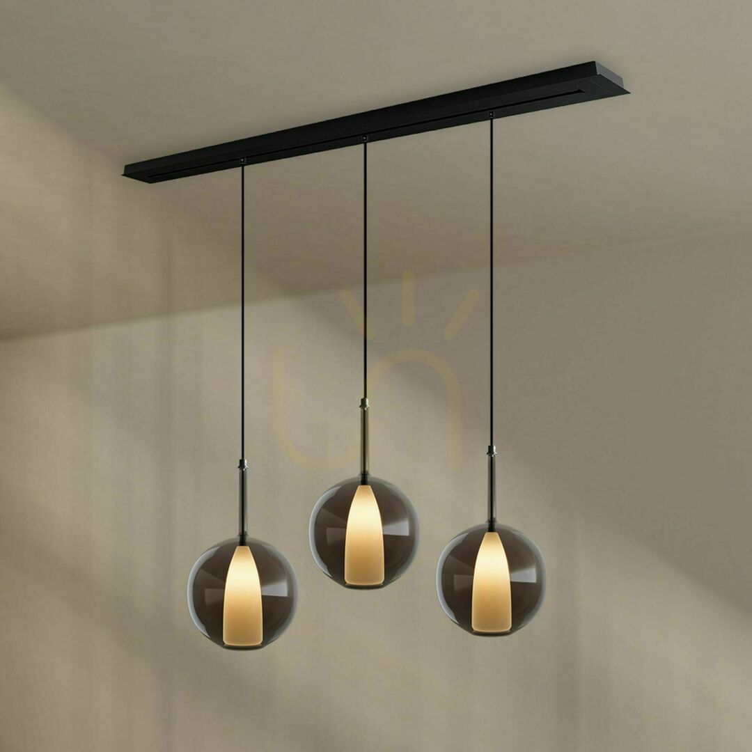 Pohled Lustr s.luce Belluna 3 světla sklo kov vícebarevný kruhový E27 stmívatelný Lustr s.luce Belluna 3 světla sklo kov vícebarevný kruhový E27 stmívatelný