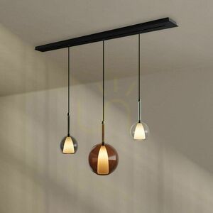 Lustr s.luce Belluna 3 světla kouřové sklo moderní 24 cm 4 Lustr s.luce Belluna 3 světla kouřové sklo moderní 24 cm small 4