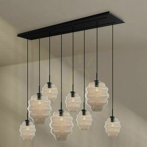 Lustr s.luce Echos černý skleněný kovový 8ramenný Ø 18/25 cm 4 Lustr s.luce Echos černý skleněný kovový 8ramenný Ø 18/25 cm small 4