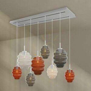 Lustr s.luce Echos 8x E27 sklo kov transparentní 2 řady Ø 18/25 cm 10 Lustr s.luce Echos 8x E27 sklo kov transparentní 2 řady Ø 18/25 cm small 10