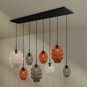 Lustr s.luce Echos 8x E27 sklo kov transparentní 2 řady Ø 18/25 cm 5 Lustr s.luce Echos 8x E27 sklo kov transparentní 2 řady Ø 18/25 cm small 5