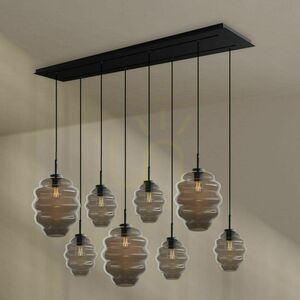 Lustr s.luce Echos hnědý sklo kov 8 ramen 2 řady Ø 18/25 cm 3 Lustr s.luce Echos hnědý sklo kov 8 ramen 2 řady Ø 18/25 cm small 3